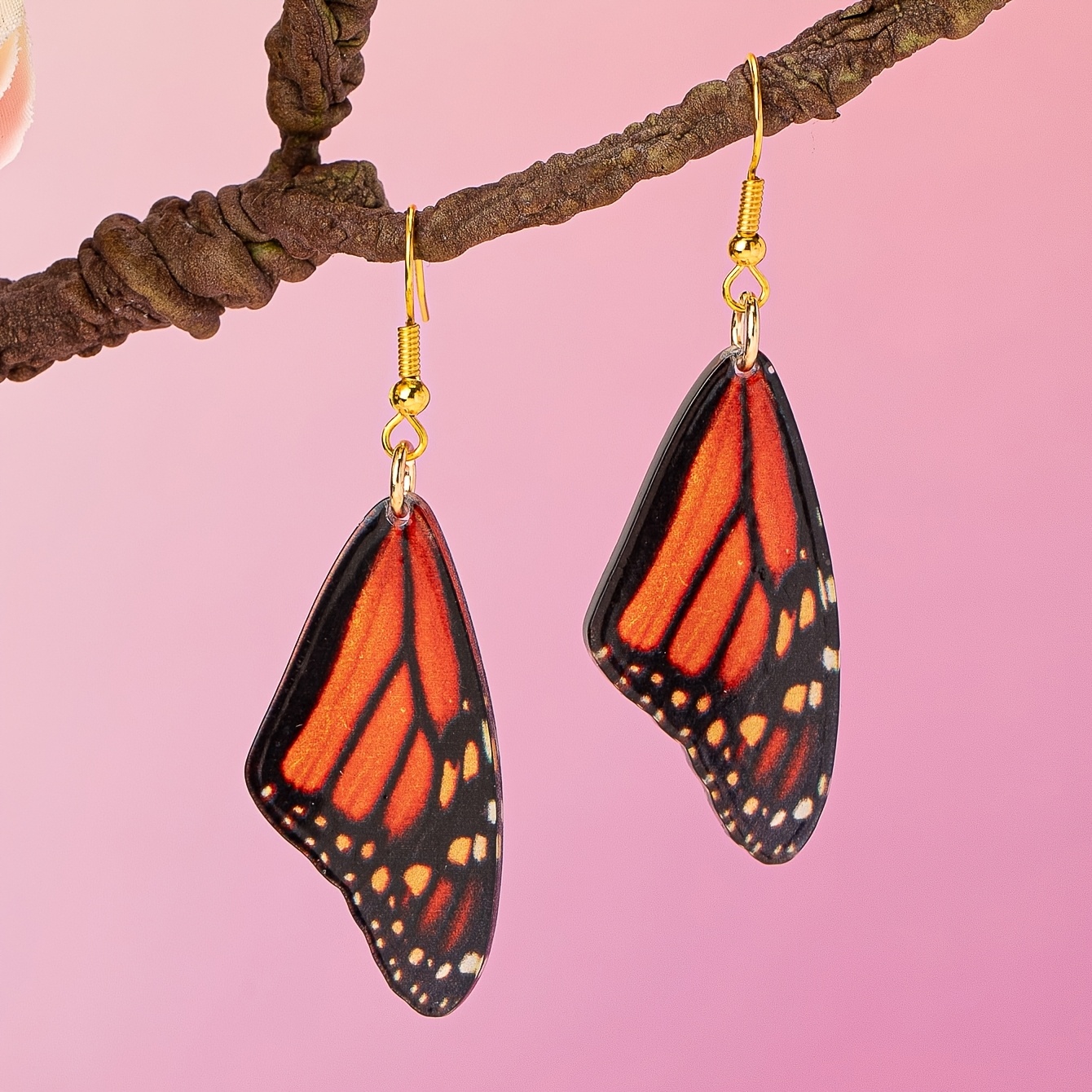 Punk Style Butterfly Wing Earrings — Vintage Gift
